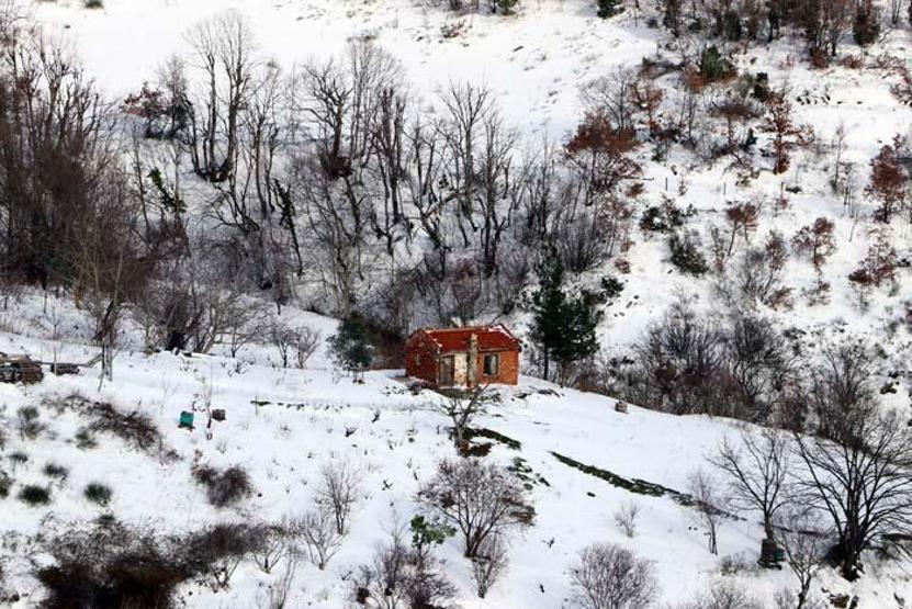 Beyaza bürünen Ganos Dağı görenleri hayran bırakıyor