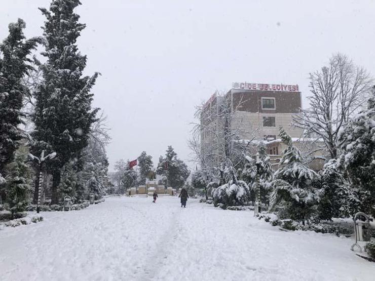 Cidede kar güzelliği