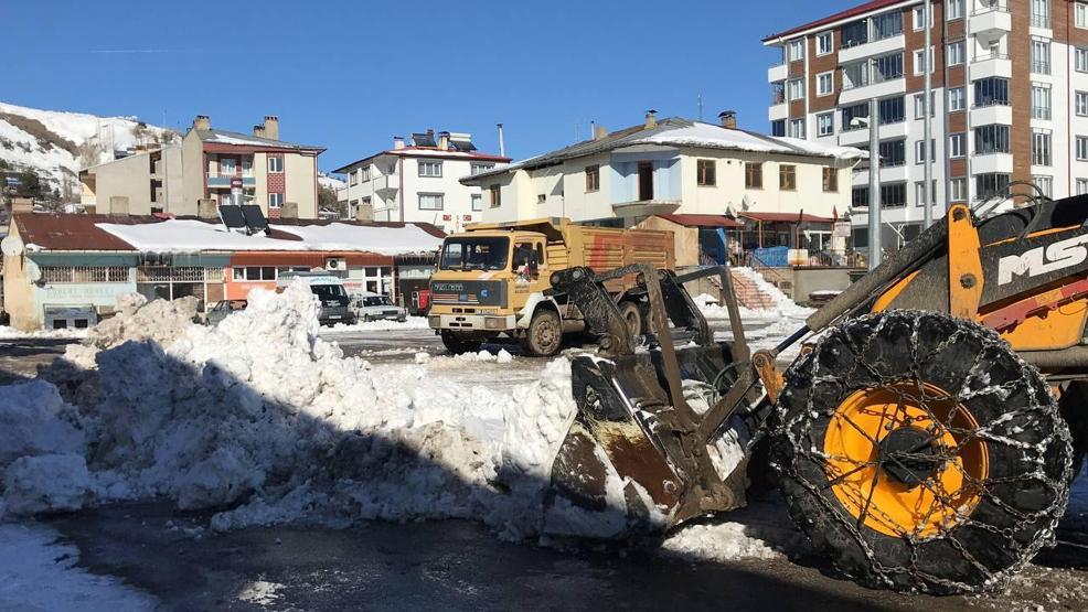 250 ton kar, kamyonlarla taşındı