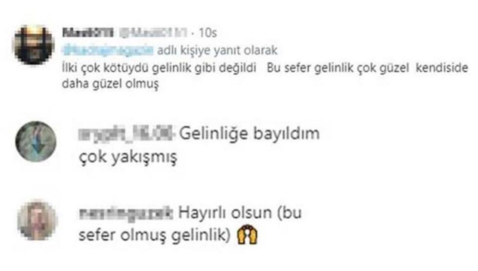 Burcu Kıratlının gelinliği sosyal medyayı salladı