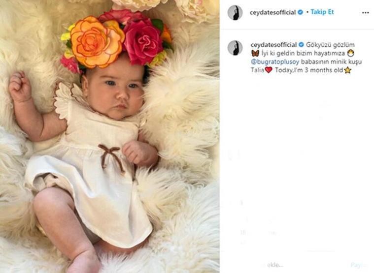 Ceyda Ateş son paylaşımla kural bozdu Kızının yüzünü ilk kez gösterdi