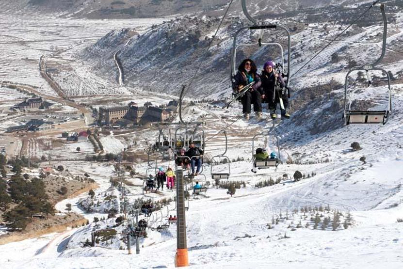 Davraz Kayak Merkezine 200 bin ziyaretçi