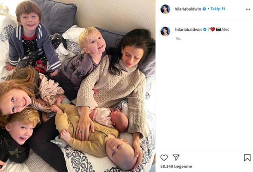 Alec- Hilaria Baldwin çiftinin altıncı çocuğu dünyaya geldi