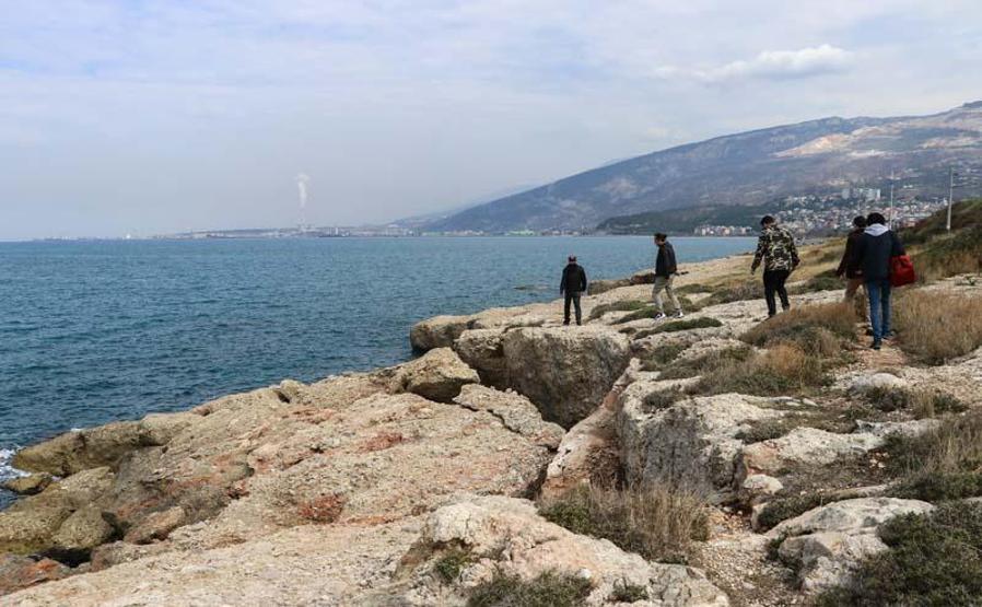 12 metre uzunluğundaki ölü balina yavrusu Hatayda kıyıya vurdu
