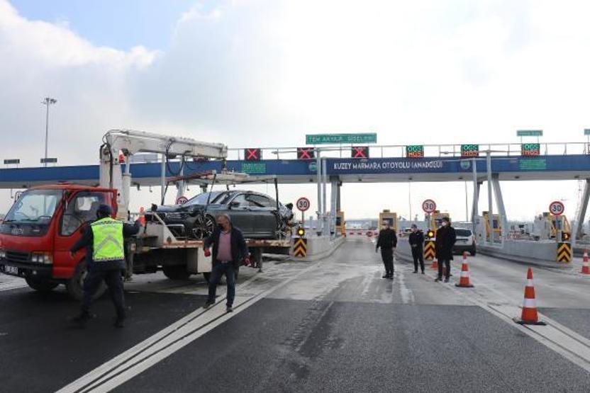 Kuzey Marmara Otoyolunda yoğun sis nedeniyle kaza: 2 yaralı