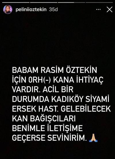 Rasim Öztekinin hayati tehlikesi var Pelin Öztekinin hali yürek burktu