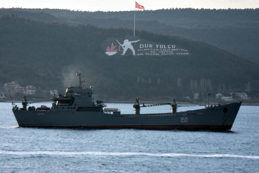 Rus savaş gemisi, Çanakkale Boğazından geçti