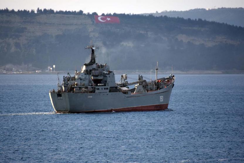 Rus savaş gemisi, Çanakkale Boğazından geçti