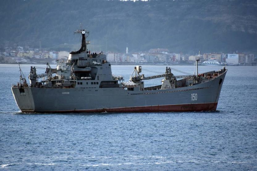 Rus savaş gemisi, Çanakkale Boğazından geçti