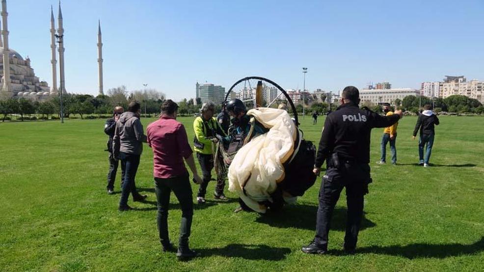 Adana semalarında paramotor alarmı