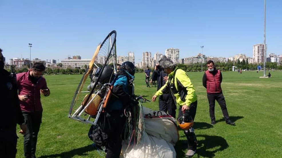 Adana semalarında paramotor alarmı