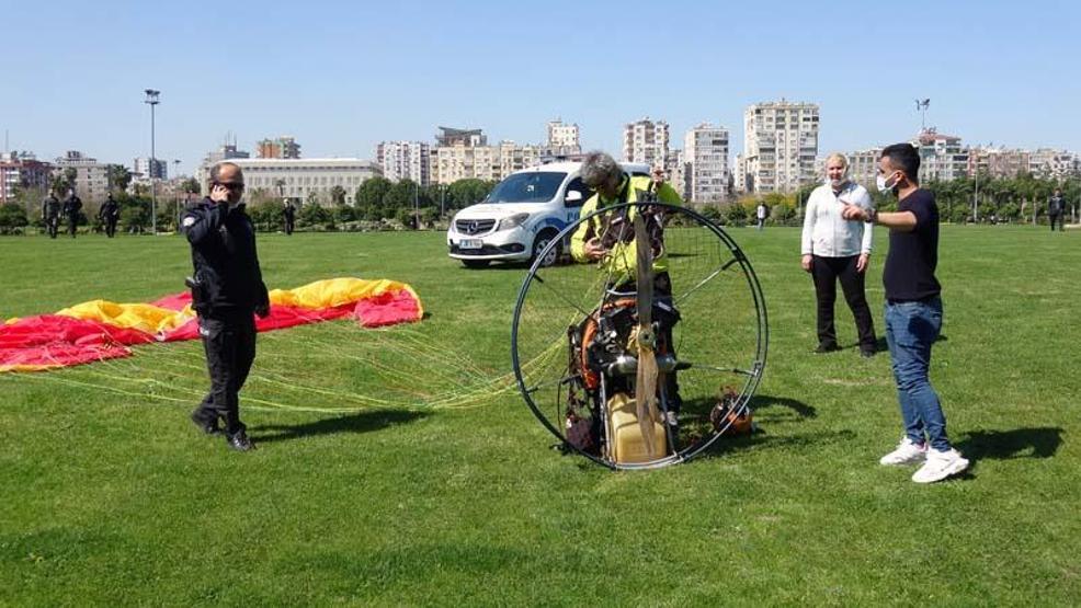 Adana semalarında paramotor alarmı