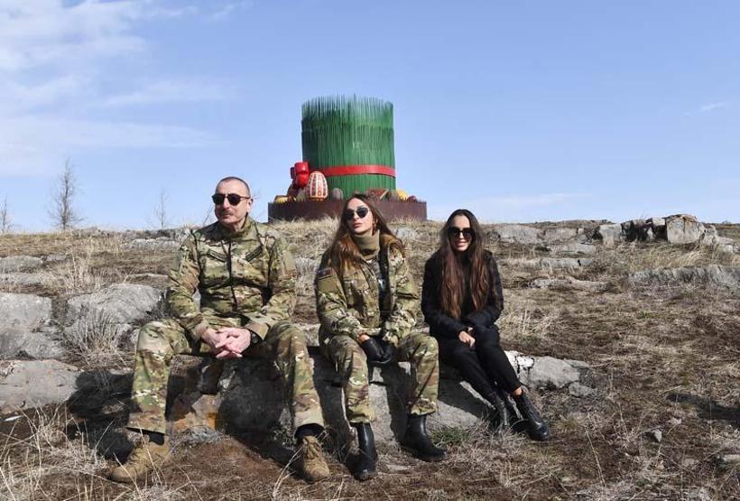 Azerbaycan Cumhurbaşkanı Aliyev, Şuşada Nevruz ateşini yaktı