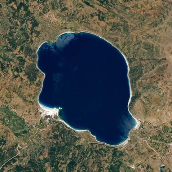 Salda Gölünde moda şov