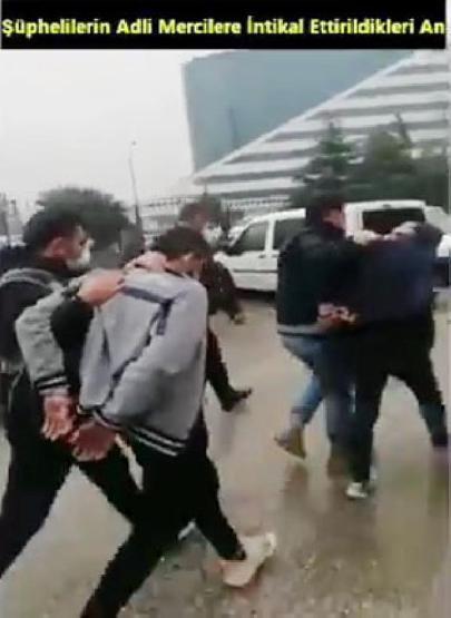 İş yerini basıp, çalışanlara saldırarak kasadaki parayı çalan 3 kişi yakalandı