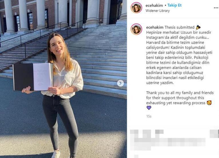 Ece Hakim sosyal medyaya geri döndü