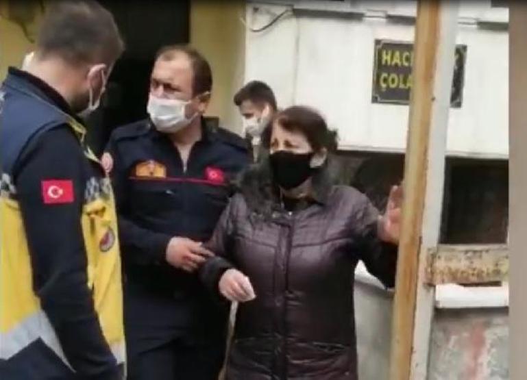 Yangında üst katta mahsur kalan 3’ü çocuk, 4 kişi kurtarıldı