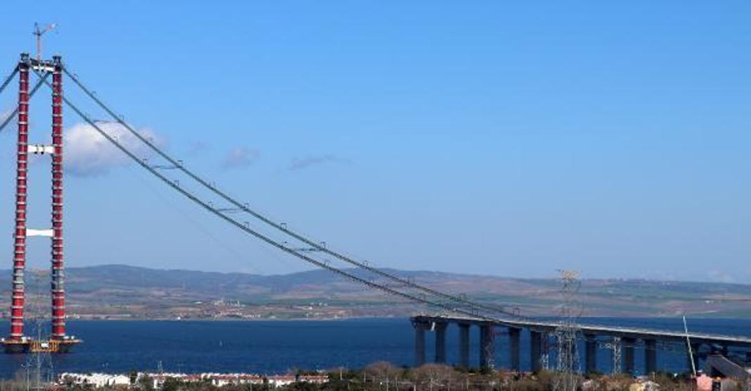 1915 Çanakkale Köprüsü ana kablolarının 92ncisi çekildi