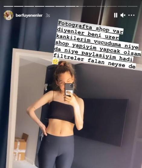 Berfu Yenenlerin eskisinden daha fit görünmesi dikkat çekti