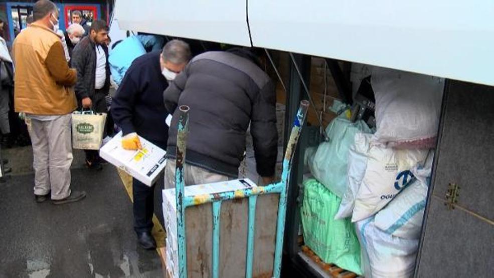 Otogarda ramazan erzağı yoğunluğu