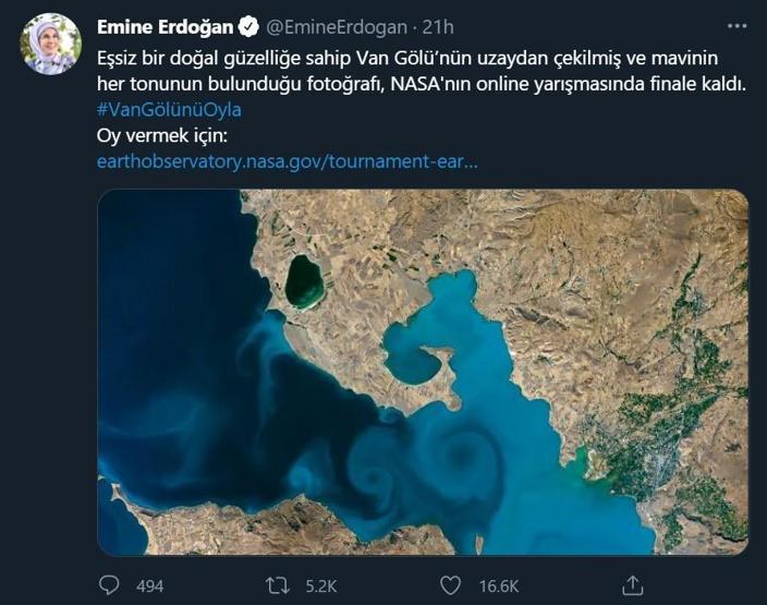 Finalde Van Gölüne oy yağmuru: NASA’nın web sitesi çöktü
