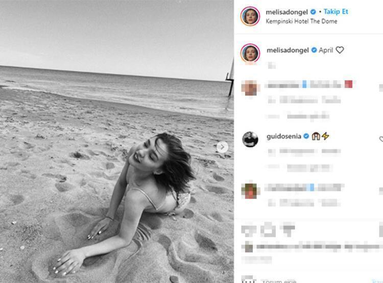 Melisa Döngelin bikinili pozları Guido Senianın dikkatini çekti