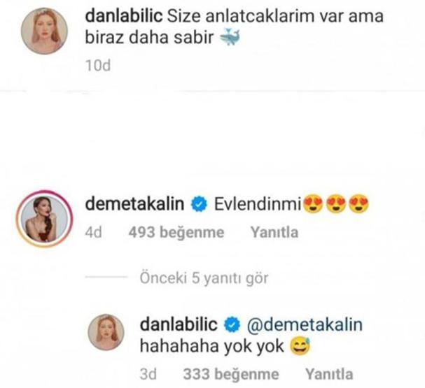 Danla Bilic ile Poyraz Teoman evlendi mi Demet Akalının yorumu kafa karıştırdı