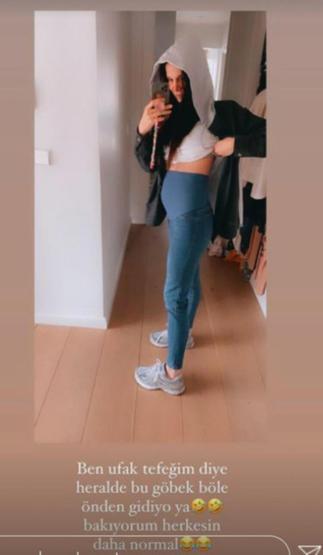 Cemre Kemerin hamilelik pozlarına beğeni yağdı