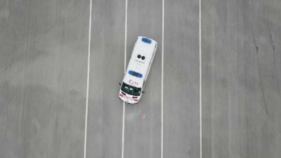 Ambulans şoförleri Formula 1 pistinde