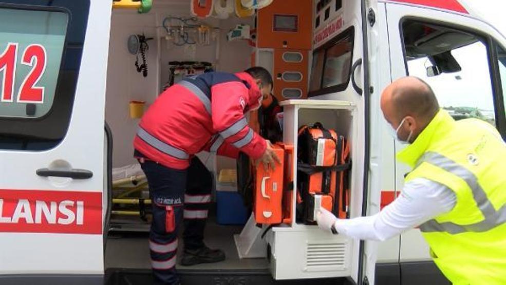 Ambulans şoförleri Formula 1 pistinde