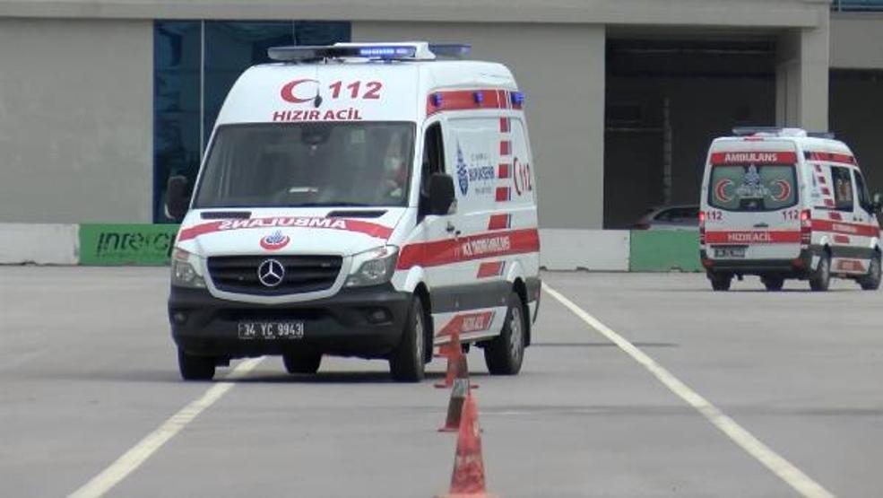 Ambulans şoförleri Formula 1 pistinde