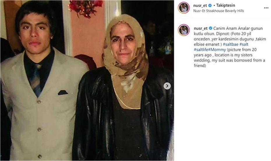 Nusret Gökçeden Anneler Günü paylaşımı Takım elbise emanet