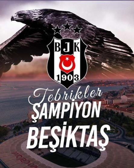 Ünlü isimlerden Beşiktaşa tebrik mesajları