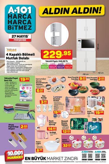 28 Mayıs A101 kataloğu 2021 Bu hafta A101 aktüel ürünlerde neler var