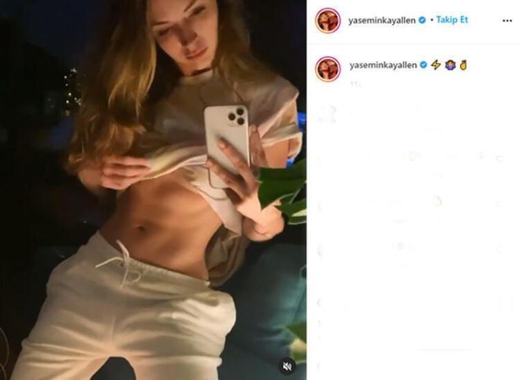 Yasemin Allen iddialı fotoğraflarla adından söz ettirmeyi başardı