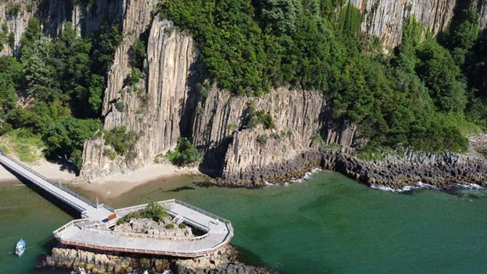 Gören hayran kalıyor Türkiyenin 80 milyon yıllık lav sütunları turistleri bekliyor