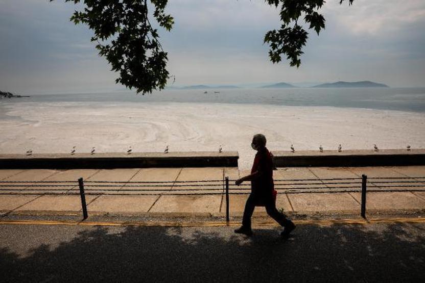 Kadıköy Kurbağlıdere ve sahilde deniz salyası temizliği