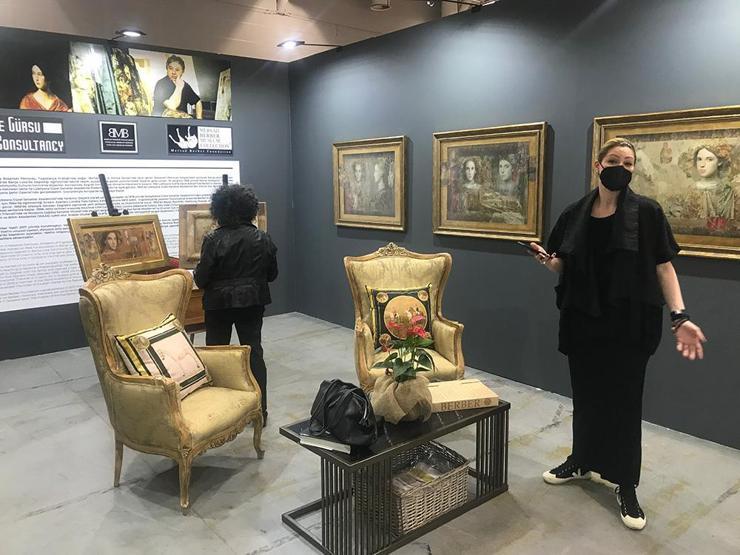 Mersad Berber’in eserleri Çağdaş Sanat Fuarında