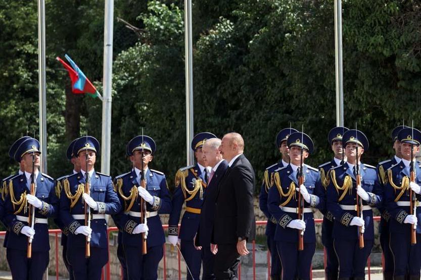 Tarihi ziyaret... Cumhurbaşkanı Erdoğan Şuşada