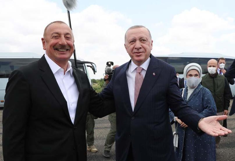 Tarihi ziyaret... Cumhurbaşkanı Erdoğan Şuşada