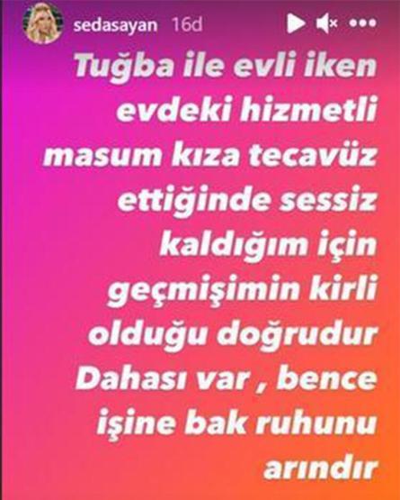 Seda Sayan ile Mehmet Ali Erbil arasında sular durulmuyor Tecavüz suçlamasına cevap verdi
