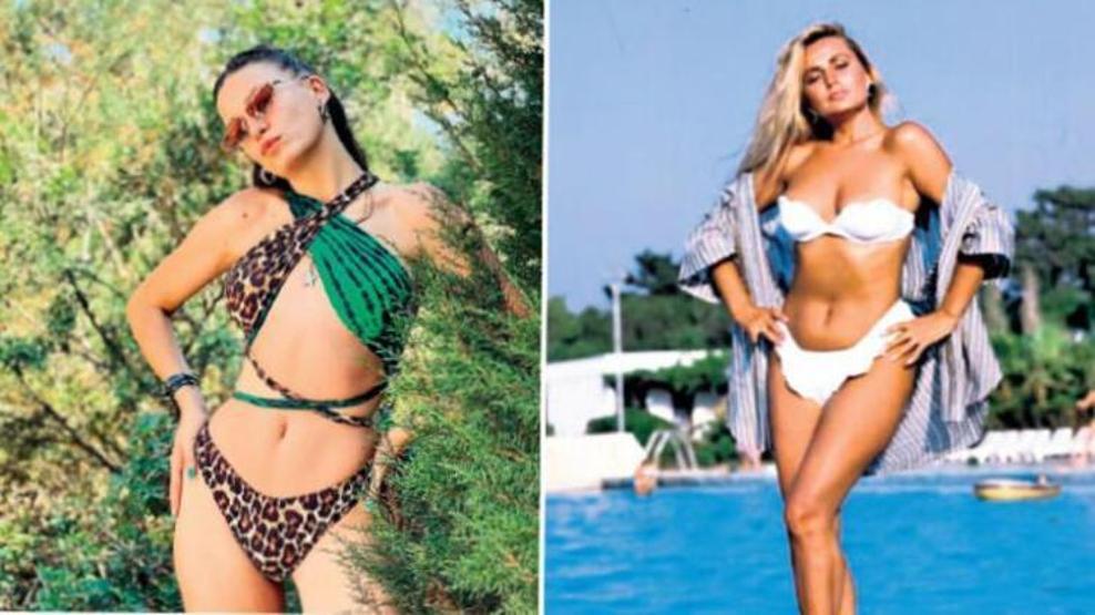Banu Alkanın beyaz bikinisiyle çekilmiş pozlarına beğeni yağdı: 10 tane Serenay Sarıkaya eder