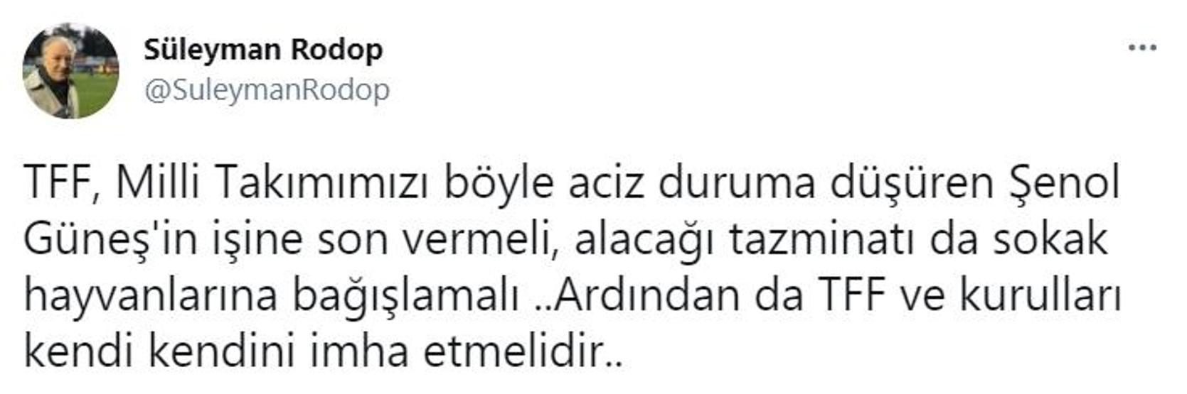 Şenol Güneşe istifa çağrısı
