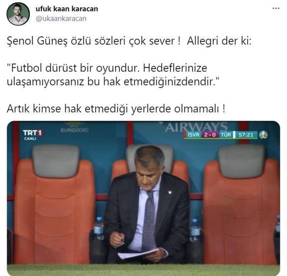 Şenol Güneşe istifa çağrısı
