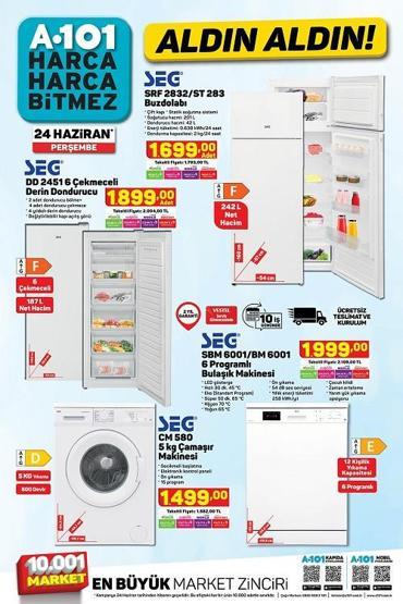 24 Haziran A101 kataloğu 2021 Bu perşembe A101 aktüel ürünlerde neler var