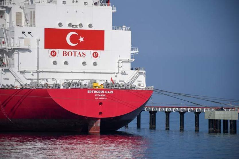 Türkiyenin ilk FSRU gemisi Ertuğrul Gaziye ilk LNG nakli başladı