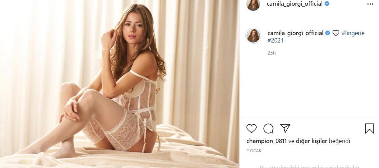 Camila Giorginin paylaşımları gündem oldu