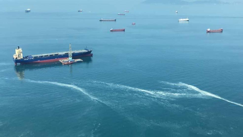 Marmara Denizindeki müsilajın son durumu havadan görüntülendi