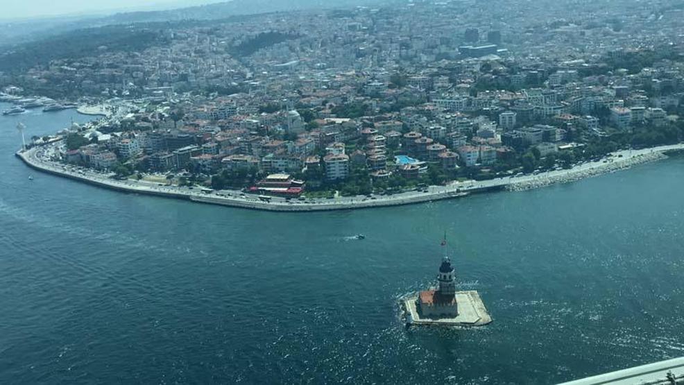 Marmara Denizindeki müsilajın son durumu havadan görüntülendi