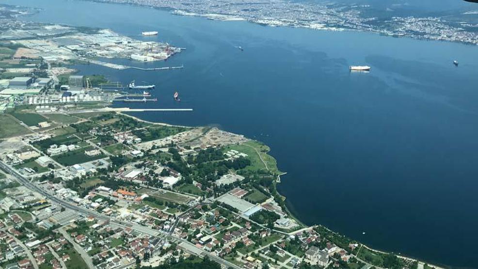 Marmara Denizindeki müsilajın son durumu havadan görüntülendi